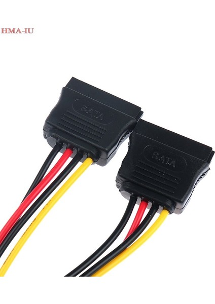 Sata Güç 15PIN Y Splitter Bir Iki Uzatma Kablosu Adaptörü Sabit Disk Güç Adaptörü Erkek Kadın HDD Sabit Disk Için (Yurt Dışından) modelleri