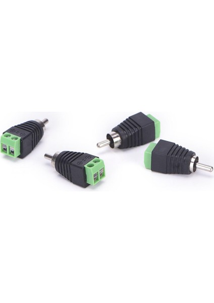 4 Adet/grup Cctv Fono Rca Erkek Fiş Av Terminal Konnektörü Video Av Hoparlör Tel Kablo Ses Erkek Rca Konnektör Adaptörü (Yurt Dışından)