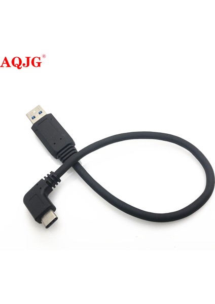 Düz 90 Derece Kablo USB 3.0 Tip A Erkek - USB 3.1 Tip C Erkek Açı Senkronizasyon ve Şarj Dönüştürücü Adaptör Veri Kablosu Bırakma (Yurt Dışından) fırsatları