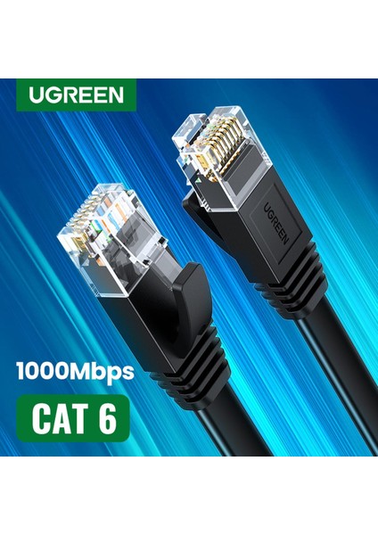Ugreen Cat6 Ethernet Yama Kablosu Gigabit RJ45 Ağ Kablosu Lan Kablosu Fiş Konnektörü Mac Bilgisayar Pc Yönlendirici Yazıcı Xbox Ps4 Ps3 Psp 0.5M-30MF (Yurt Dışından)