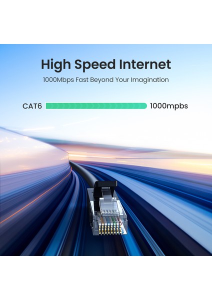 Ugreen Cat6 Ethernet Yama Kablosu Gigabit RJ45 Ağ Kablosu Lan Kablosu Fiş Konnektörü Mac Bilgisayar Pc Yönlendirici Yazıcı Xbox Ps4 Ps3 Psp 0.5M-30MF (Yurt Dışından) modelleri