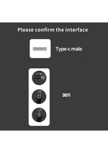 Tip C Dc 3.0x1.1 3.0*1.1mm Erkek Tak Dönüştürücü Usb-C Pd Şarj Kablosu Kablosu Acer Aspire Dizüstü Güç Adaptörü Dizüstü Pc (Yurt Dışından) fırsatları