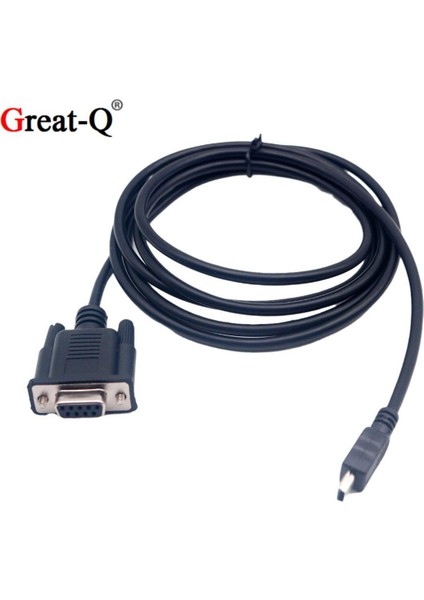 RS232 Db9 Dişi Mini USB 2.0 A Erkek Seri Kablo Adaptörü Dönüştürücü 6ft (Yurt Dışından)