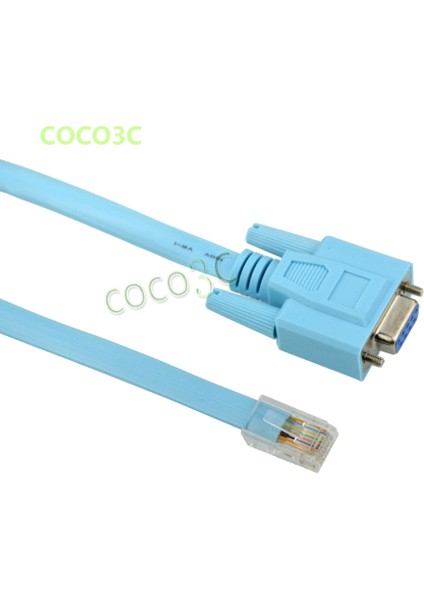 1.5 M RJ45 Erkek RS232 Kadın 8P8C Rj-45 Seri Db9 9pin Com Bağlantı Noktası Adaptör Kablosu Cisco Huawei Yönlendirici Anahtarı Konsolu Düz (Yurt Dışından)