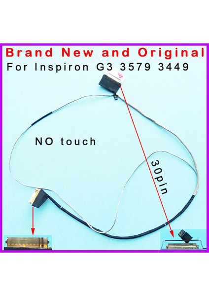 Yeni Lvds LCD Kablo Dell G3 3579 3449 CAL53 Edp Kablo Yok Dokunmatık 0MVJ46 MVJ46 DC02002Z500 (Yurt Dışından)
