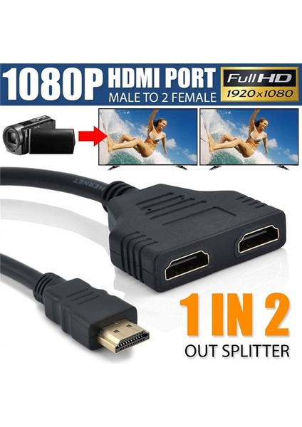 Edal Yeni 1 In 2 Out Splitter Kablo Adaptörü 1080 P HDMI Uyumlu Bağlantı Noktası Erkek 2 Kadın Dönüştürücü (Yurt Dışından) fiyatları