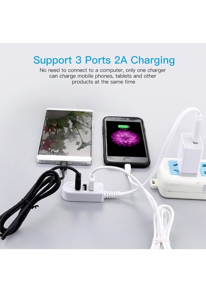 1.2 M 3 Port USB Hub USB 3 Splitter Veri Şarj Için USB Şarj Aleti Hub Dizüstü Pc Bilgisayar Aksesuarları USB Kablosu Uzatma Adaptörü (Yurt Dışından) modelleri