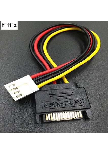 Kablo Sata 15PIN Erkek 4pin Dişi Fdd Disket Adaptörü Sabit Disk Güç Kabloları Kablosu 20 cm D Bağlantı Noktası Küçük 4pin Sata Güç Kablosu (Yurt Dışından)