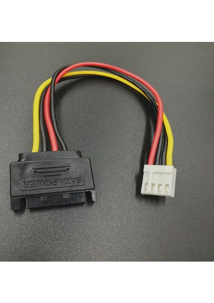 Kablo Sata 15PIN Erkek 4pin Dişi Fdd Disket Adaptörü Sabit Disk Güç Kabloları Kablosu 20 cm D Bağlantı Noktası Küçük 4pin Sata Güç Kablosu (Yurt Dışından)