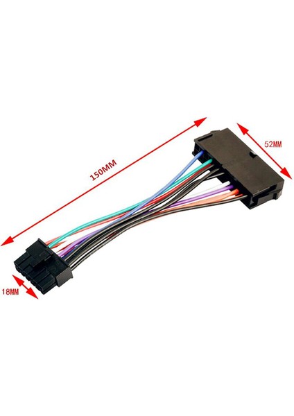 Bilgisayar Aksesuarları Için 1 Adet 15 cm 24PIN To 12PIN Güç Kablosu Atx 24-Pin Dişi 12-Pin Erkek Psu Dönüştürücü Adaptör (Yurt Dışından)