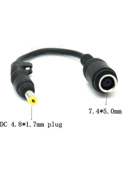 Hp Dc Güç Adaptör Kablosu Için Akım Çıkış Kablosu 7 4*5 0 Dişi - 4 8*1 7 mm Erkek Kablo Küçük Sarı Soket (Yurt Dışından) fırsatları