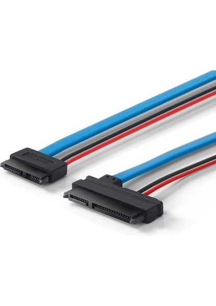 Ult-Best Ince Sata Kablosu Seri Ata 7 + 15 22PIN - Slimline Sata 13PIN 7 + 6 Konnektör Dişi - Dişi 5V Ince Kablolar Dönüştürücü (Yurt Dışından) indirimleri