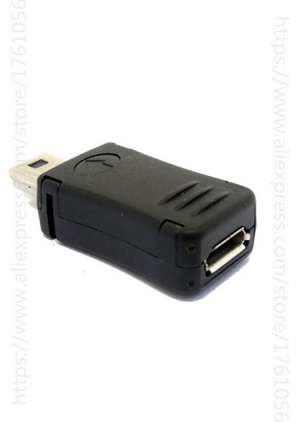 2 Adet USB 2.0 F/m Mini A 5 Pin 5p Erkek Fiş Mikro B 5 Pin 5p Dişi Jak Adaptörü Kablo Konektörü (Yurt Dışından)