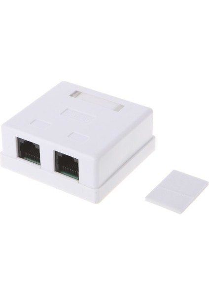RJ45 Bağlantı Kutusu Cat6 CAT6E 8P8C Ağ Konektörü 2 Portlu Dişi-Dişi Masaüstü Uzatma Kablosu Kutusu (Yurt Dışından) fiyatları