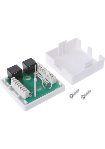 RJ45 Bağlantı Kutusu Cat6 CAT6E 8P8C Ağ Konektörü 2 Portlu Dişi-Dişi Masaüstü Uzatma Kablosu Kutusu (Yurt Dışından) modelleri