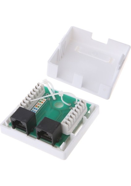 RJ45 Bağlantı Kutusu Cat6 CAT6E 8P8C Ağ Konektörü 2 Portlu Dişi-Dişi Masaüstü Uzatma Kablosu Kutusu (Yurt Dışından) indirimleri