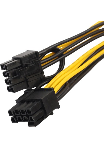 VGA Pcı Express Adaptörü Pcı-E 6 Pin - Çift 8 Pin Güç Splitter Kablosu Esnek Yükseltici Kart Uzatma Bağlantı Noktası Adaptörü (Yurt Dışından)