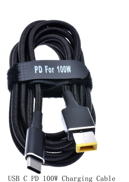 100 W Tip C USB C Pd Hızlı Şarj Kablosu Kablosu Dc Güç Adaptörü Dönüştürücü Lenovo Thinkpad 20 V 5A Laptop Şarj Cihazı (Yurt Dışından)
