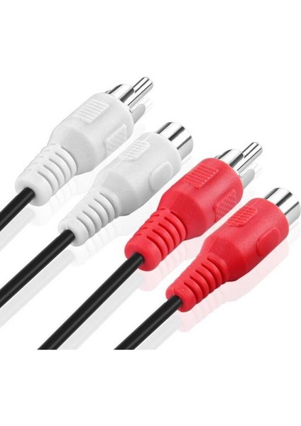 Lbsc Rca Uzatma Kablosu (3 M) 2rca Ses Genişletici Adaptör Kablosu Bağlayıcı Erkek - Dişi Çift Kırmızı/beyaz Konnektör (Yurt Dışından) fırsatları