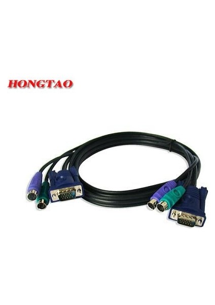 1.5 M 5ft USB VGA Svga Kvm 15 Pin Standart Anahtar Yazıcı Ps2 Kablosu Ps/2 Klavye Monitör Fare Aqjg (Yurt Dışından) modelleri