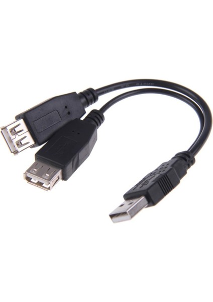 USB 2.0 A Erkek - Çift Veri USB 2.0 A Dişi + Güç Kablosu USB 2.0 A Dişi Uzatma Kablosu 20CM (Yurt Dışından) fırsatları