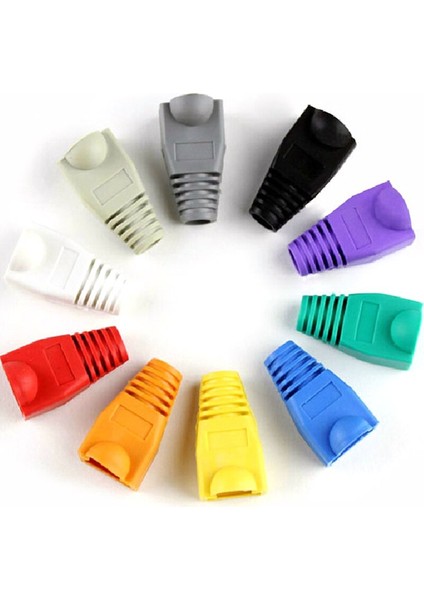 Yeni 20 Adet RJ45 8P8C Ağ Kablosu Konektörü Adaptör Kapağı Kapağı/önyükleme Için Cat 5/5e/6 (Yurt Dışından) fırsatları