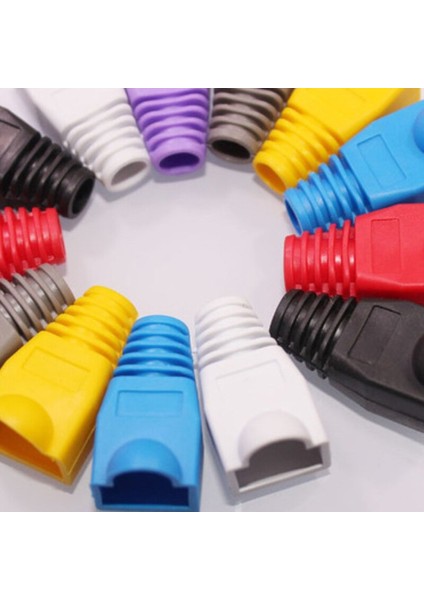 Yeni 20 Adet RJ45 8P8C Ağ Kablosu Konektörü Adaptör Kapağı Kapağı/önyükleme Için Cat 5/5e/6 (Yurt Dışından) indirimleri