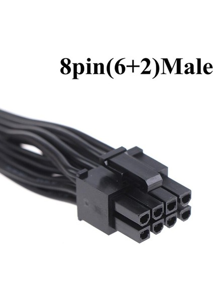 Gpu Güç Uzatma Kablosu Kablosu Ayırıcı Btc 8 Pin Erkek - Çift 8pin (6 + 2) Erkek Pcı-E Video Grafik Kartı Güç Kablosu (Yurt Dışından)