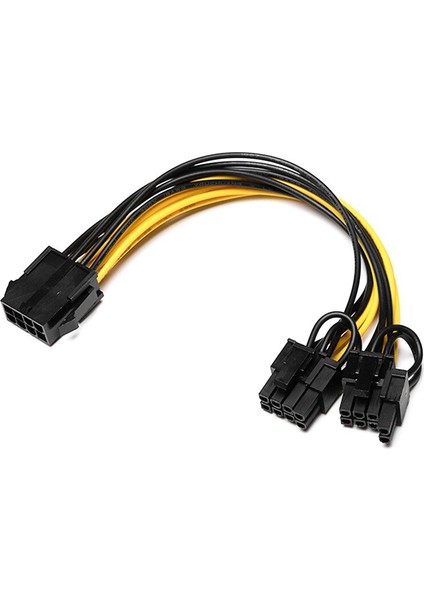 Pin Çift 8 (6 + 2) Pin Pcı Express Güç Dönüştürücü Kablosu Grafik Gpu Ekran Kartı Için Pcıe Pcı-E VGA Splitter Hub Güç Kablosu (Yurt Dışından) modelleri