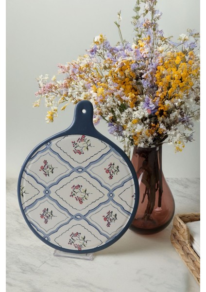 Floral Waves Peynir Sunum Tabağı 26 cm 22668 fiyatları