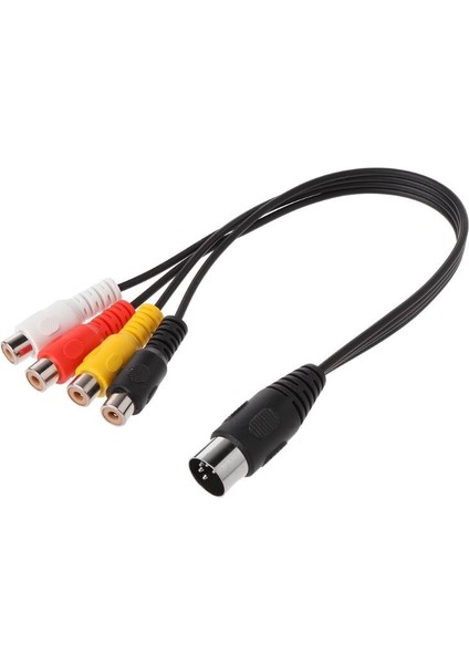 2021 Yeni 30CM 5 Pin Erkek Din Fişi 4 Rca Fono Dişi Fişler Kablo Tel Kordon Konektörü (Yurt Dışından) modelleri