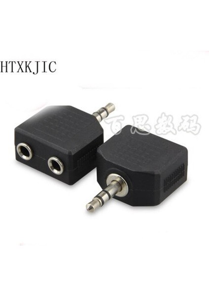 3.5mm Erkek Stereo Fiş 2x3.5mm Dişi Jack Splitter Ses Adaptörü Hoparlörler Kulaklıklar Için 3.5 Aux Kablo Adaptörü Aksesuarları (Yurt Dışından)