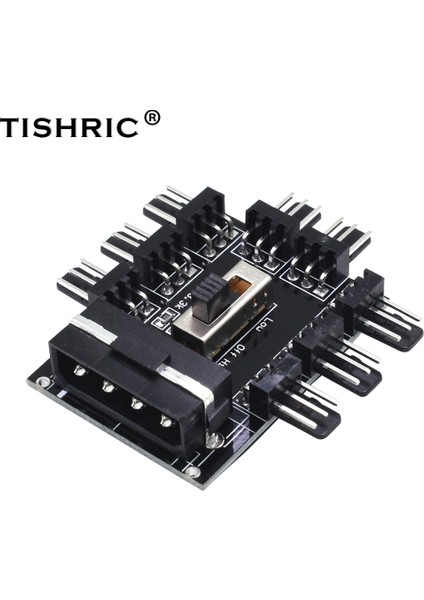 Tıshrıc 1 Ila 8 3pin 12 V Fanlar Hub Splitter Pc Bilgisayar Pwm Kablo 4pin Molex Soğutucu Soğutma Hızı Kontrol Adaptörü Madencilik Için (Yurt Dışından) fiyatları