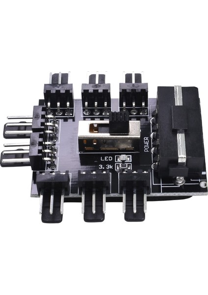 Tıshrıc 1 Ila 8 3pin 12 V Fanlar Hub Splitter Pc Bilgisayar Pwm Kablo 4pin Molex Soğutucu Soğutma Hızı Kontrol Adaptörü Madencilik Için (Yurt Dışından) fırsatları