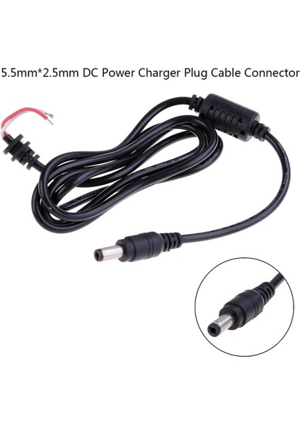 1 Adet Dc Güç Şarj Cihazı Fiş Kablosu Konektörü Dizüstü Bilgisayar Adaptörü Için 120 cm Dc Güç Şarj Cihazı Fiş Kablosu Konektörü 5.5x2.5mm (Yurt Dışından)