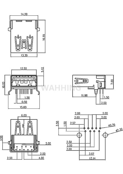 5 Adet Usb3.0 USB 3.0 A Dişi Adaptör Konnektörü USB Soket Lehimleme Fişi USB Kablosu Konektörü Dıy Şarj Adaptörü HY1385 (Yurt Dışından) modelleri