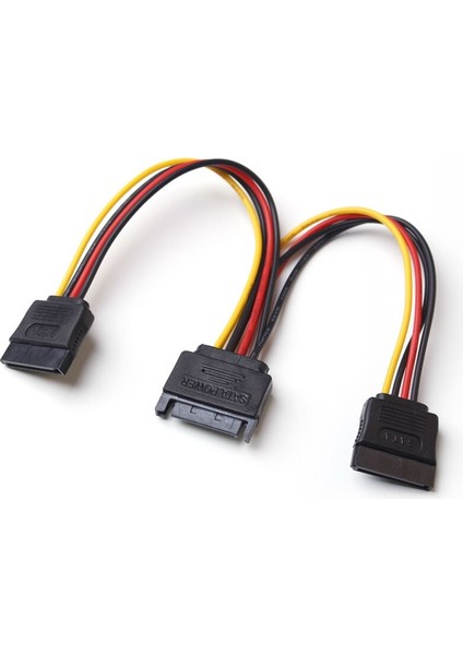 Ult-En Iyi Sata 15PIN Güç Ayırıcı Kablo 15 Pin Erkek - Seri Ata 15PIN x 2 Dişi Y Sabit Sürücü Kabloları 15CM (Yurt Dışından) modelleri