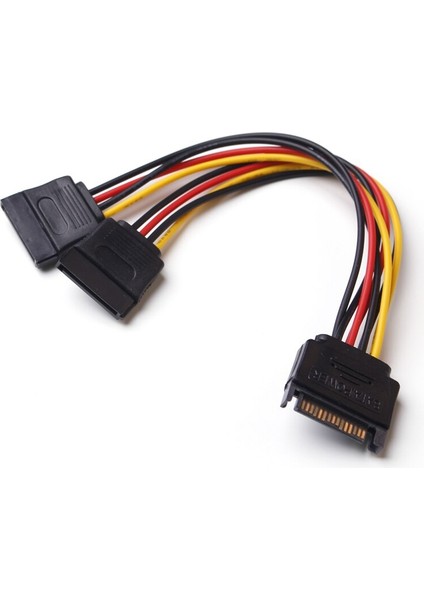 Ult-En Iyi Sata 15PIN Güç Ayırıcı Kablo 15 Pin Erkek - Seri Ata 15PIN x 2 Dişi Y Sabit Sürücü Kabloları 15CM (Yurt Dışından) fırsatları
