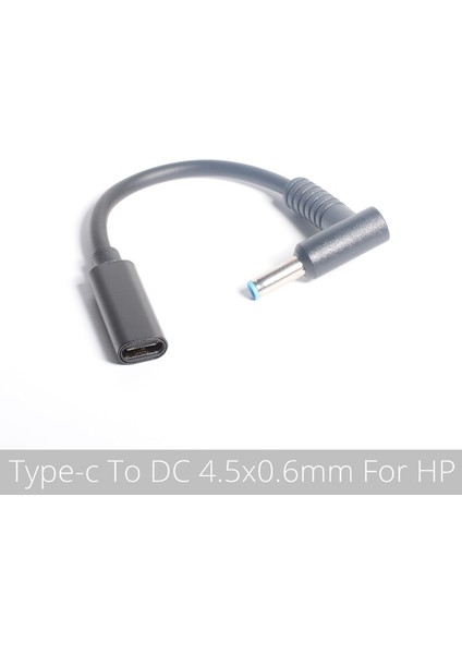 USB Tip C Dişi 4.5*3.0mm Erkek Dc Fiş Dönüştürücü Dizüstü Bilgisayar Şarj Kablosu Kablosu Için Hp Probook 430 G3 450 G3 455 G3 470 G3 440 (Yurt Dışından)