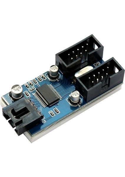 Anakart USB 9 Pin Inter Header Splitter 1 Ila 2 9pin Uzatma Kablosu Adaptörü 9-Pin USB Hub Çoğaltıcı Dönüştürücü Konektörü (Yurt Dışından)
