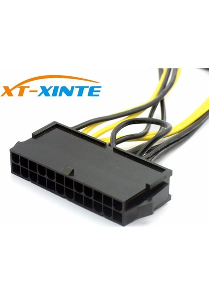 Xt-Xınnte 24PIN - Çift 6 Pin Pcı-E Grafik Kartı Güç Kablosu Önyükleme Grafik Adaptör Kablosu Tel 18AWG 30 cm (Yurt Dışından)