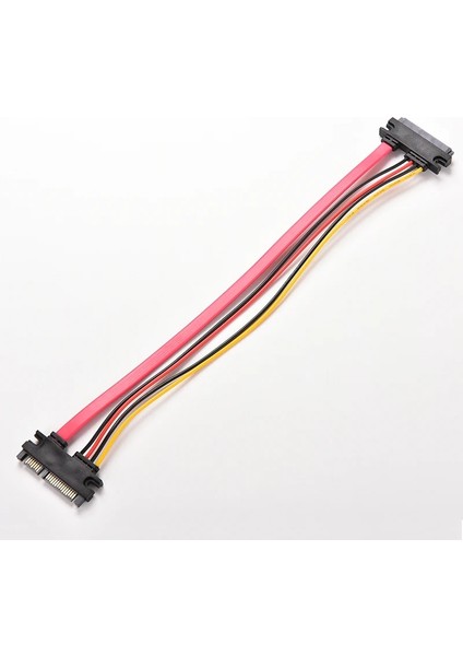 Jetı 1 Adet 30 cm 22PIN Sata Kablosu Erkek Kadın 7 + 15 Pin Seri Ata Sata Veri Güç Combo Uzatma Kablosu Konektörü Dönüştürücü (Yurt Dışından)