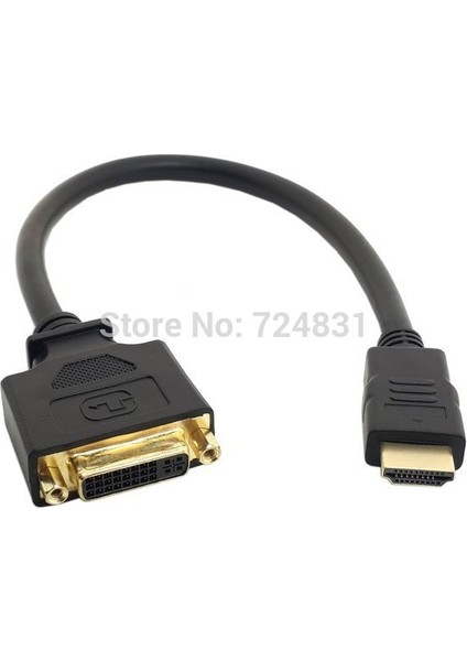 Cy 10 cm DVI Dişi HDMI Uyumlu Erkek Adaptör Dönüştürücü Kablosu Pc Dizüstü Hdtv Için (Yurt Dışından) fırsatları