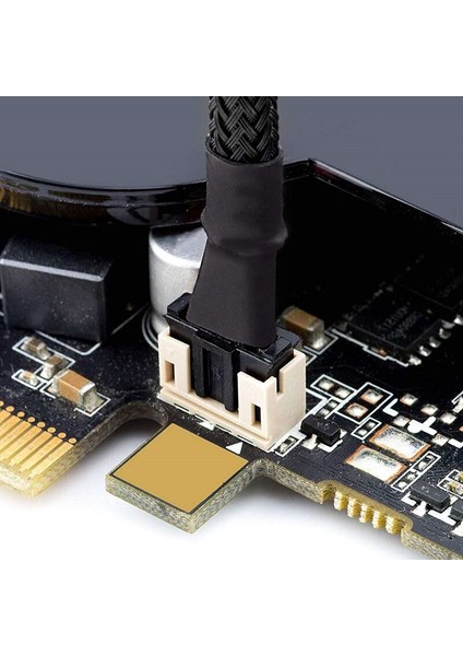 Angitu Grafik Kartı 4-Pin Pwm Gpu Anakart Fan Adaptör Kablosu 4pin ve 3pin Fan ile Uyumlu Siyah Kollu 30 cm (Yurt Dışından) modelleri