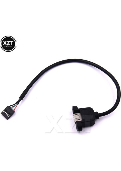 Yeni Konektör 2.54MM 5 Pins Dişi USB A 2.0 Dişi Uzatma Kablosu Panel Montaj Vidası Kulak Delikleri 35 cm Kablo Bölme Hattı (Yurt Dışından) fiyatları