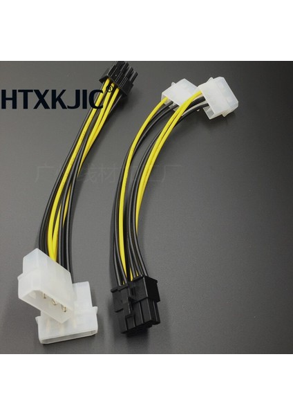 Sıcak 6 Inç 2 x Molex 4 Pin - 8-Pin Pcı Express Ekran Kartı Pci-E Atx Psu Güç Dönüştürücü Kablosu - Molex - Pcie 8 Pin Adaptör (Yurt Dışından) indirimleri
