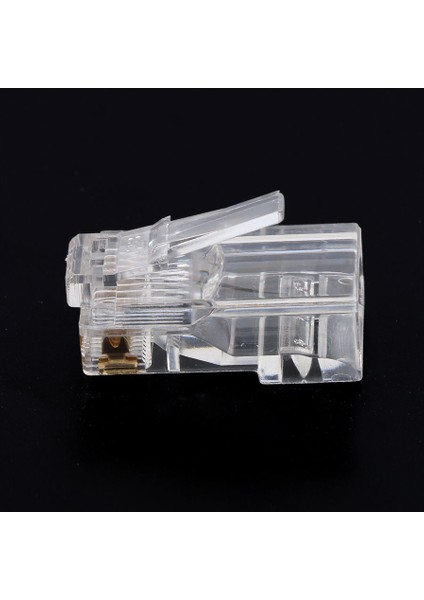 Yeni 20 Adet/grup RJ45 Konektörü 8pin RJ45 Konektörü Ağ Ethernet Kristal Fiş Fişi Cat5 CAT5E Cat6 Modüler Kablo Priz (Yurt Dışından)
