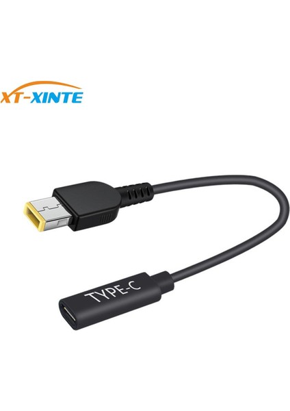 Xt-Xınte Tip C Pd Şarj Kablosu Dişi Kare Dc Erkek Güç Adaptörü Dönüştürücü Usb-C 15 cm Lenovo G40 G50 Thinkpad Dizüstü Bilgisayar (Yurt Dışından)