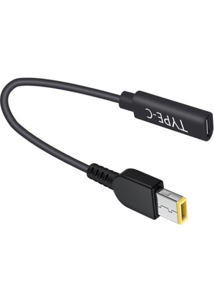 Xt-Xınte Tip C Pd Şarj Kablosu Dişi Kare Dc Erkek Güç Adaptörü Dönüştürücü Usb-C 15 cm Lenovo G40 G50 Thinkpad Dizüstü Bilgisayar (Yurt Dışından)