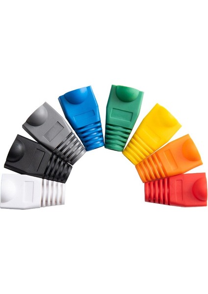 20 Adet Karışık Renkli CAT5E Cat6 RJ45 Ethernet Ağ Kablosu Gerginlik Giderici Çizmeler Kablo Konektörü Fiş Kapağı (Yurt Dışından) fırsatları